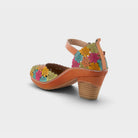 L'Artiste Avnia ankle strap shoes in Camel Multi, alternate angle view
