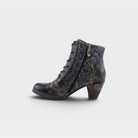 L'Artiste Avyanna boots in Black Multi, side view