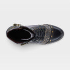 L'Artiste Avyanna boots in Black Multi, top view
