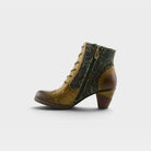 L'Artiste Avyanna boots in Olive Multi, side view