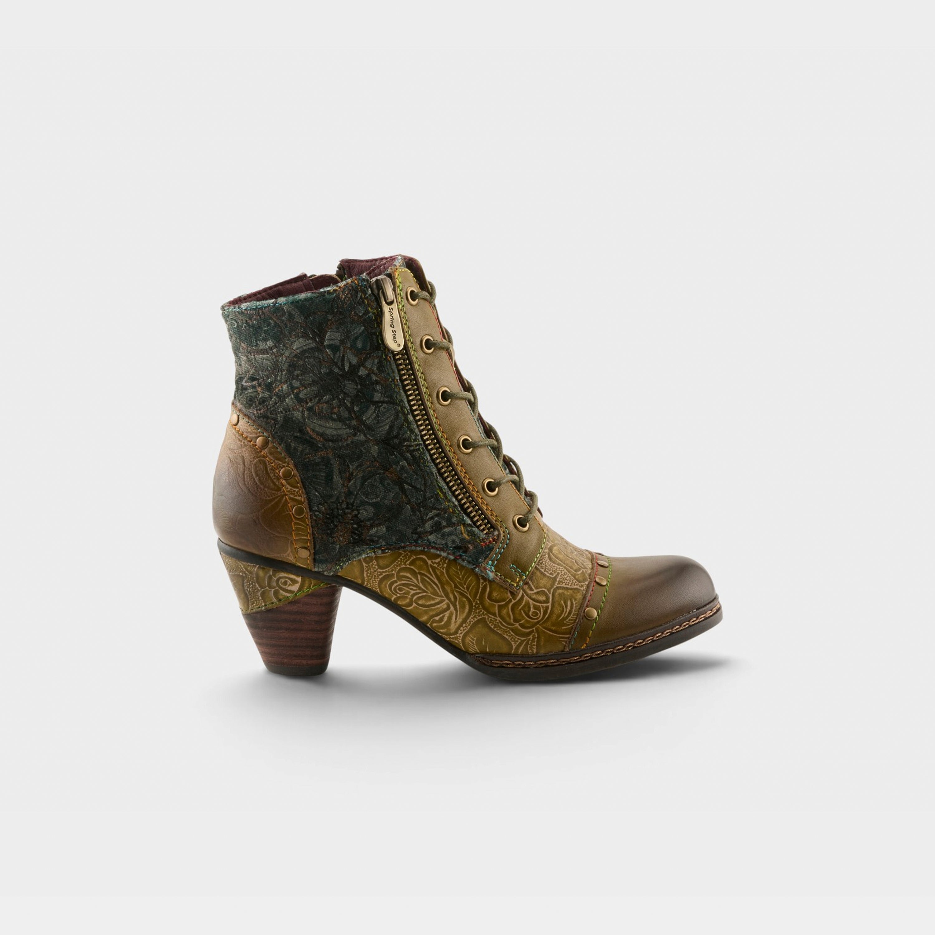 L'Artiste Avyanna boots in Olive Multi, hero view
