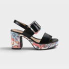 Spring Step Azucar Black Multi Sandal