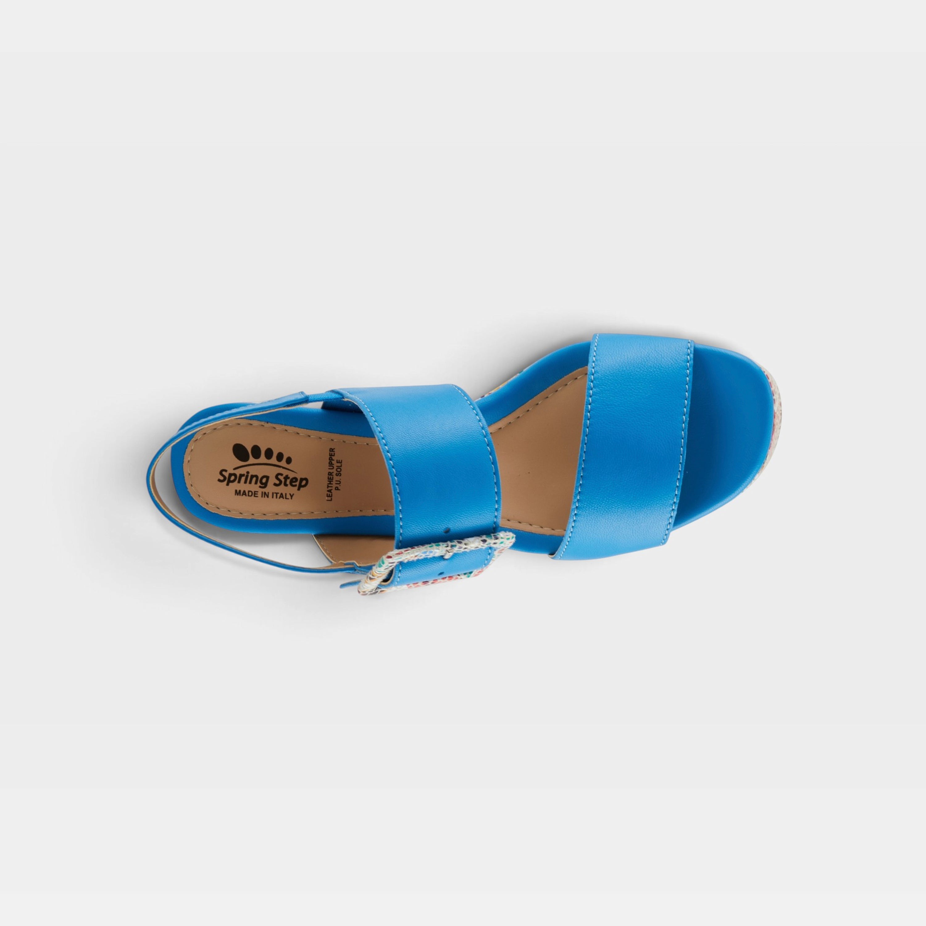 Spring Step Azucar Royal Blue Multi Sandal