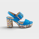 Spring Step Azucar Royal Blue Multi Sandal