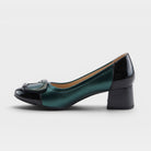 Azura Babysteps Green Metallic Shoe