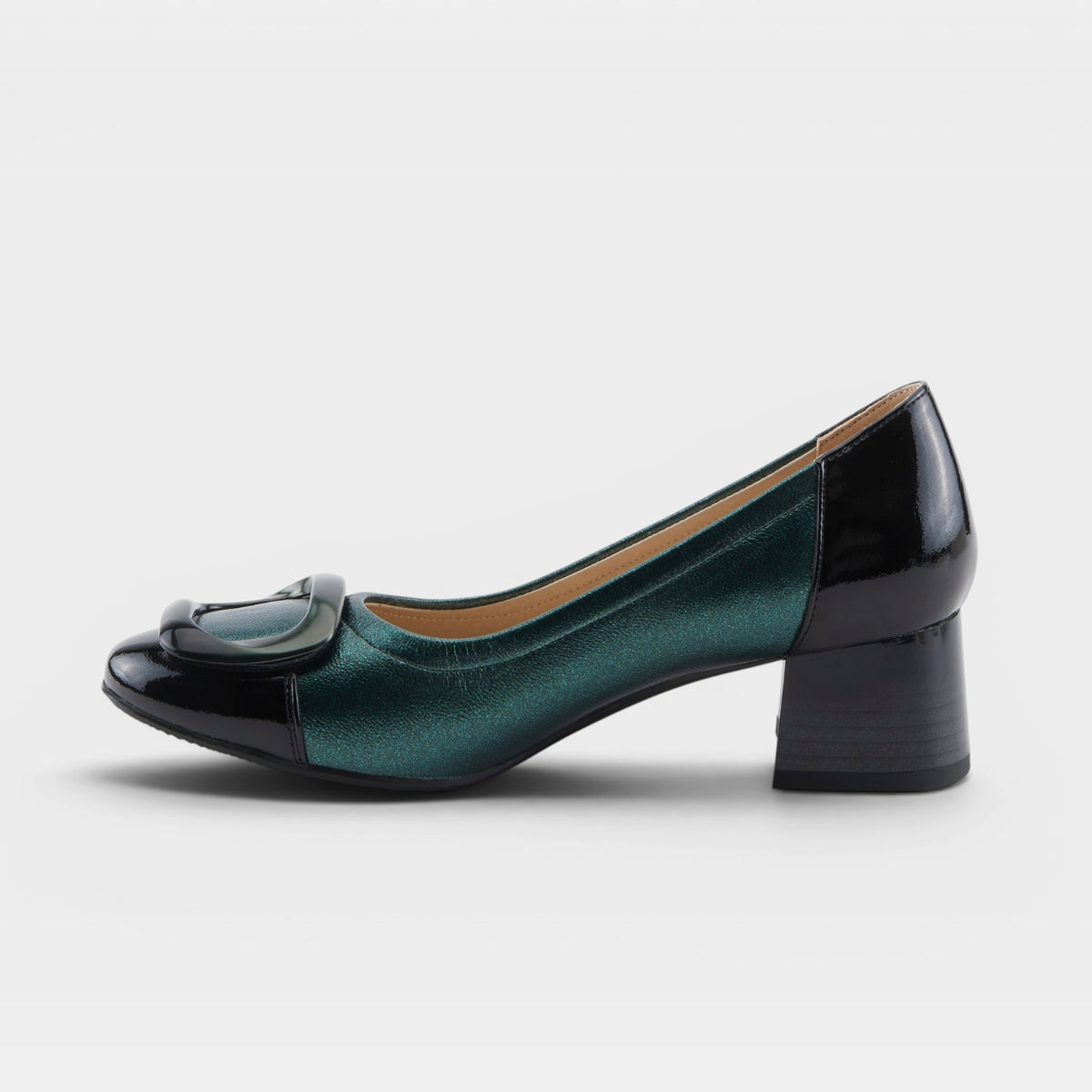 Azura Babysteps Green Metallic Shoe