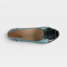 Azura Babysteps Green Metallic Shoe