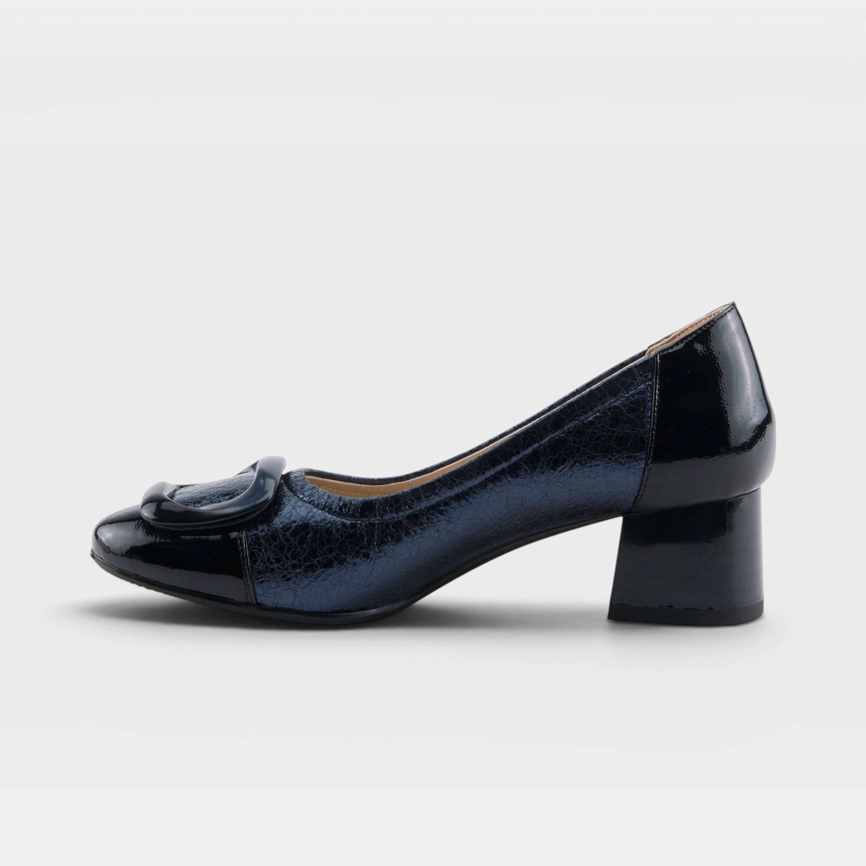 Azura Babysteps Navy Metallic Shoe