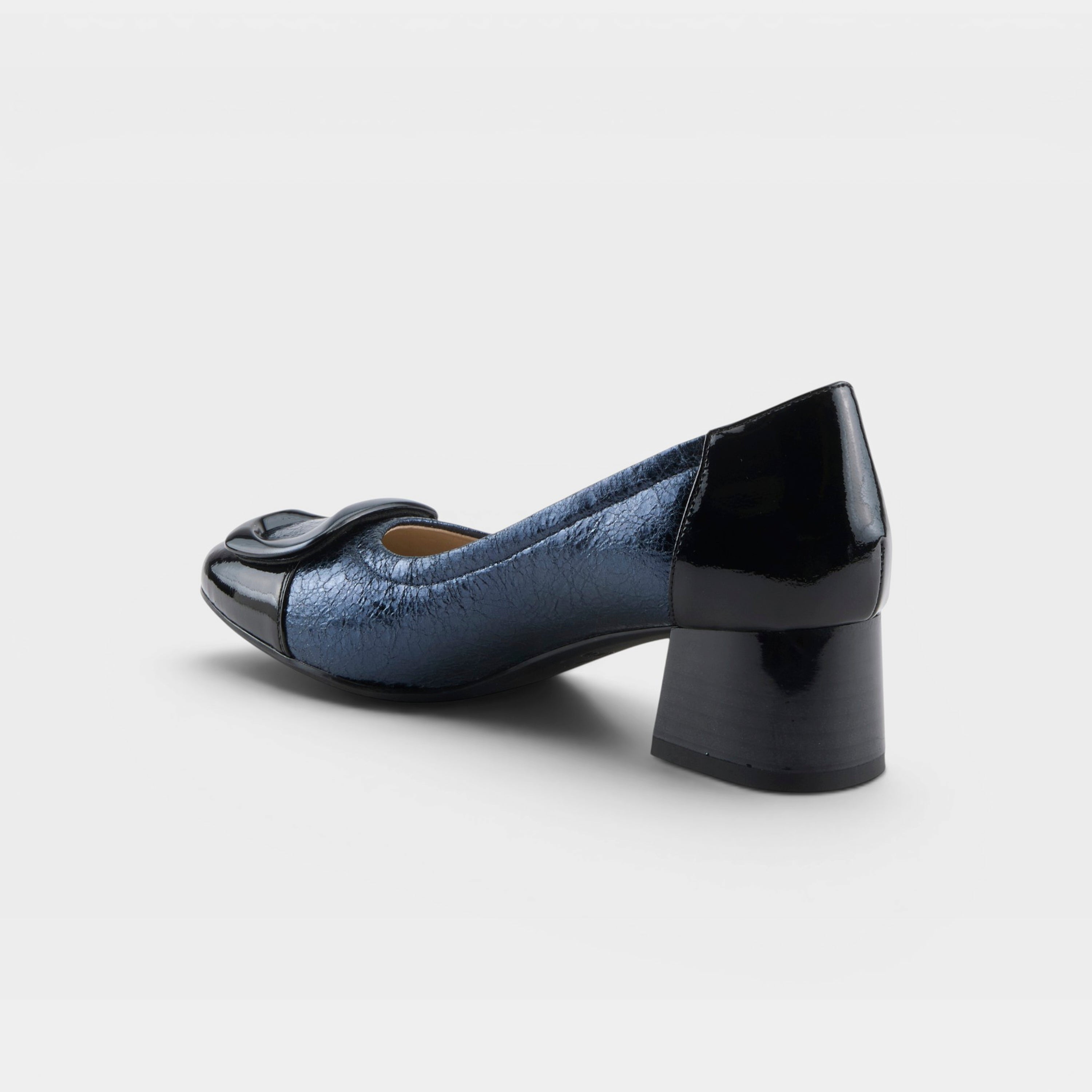 Azura Babysteps Navy Metallic Shoe