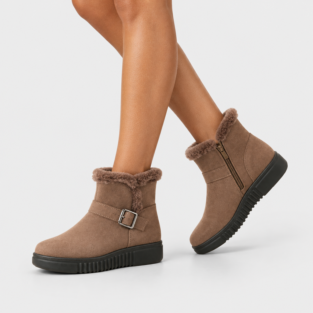 Flexus Badisco Beige Boot - on-foot view