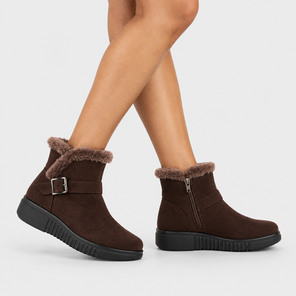 Flexus Badisco Chocolate Brown Boot - on-foot view