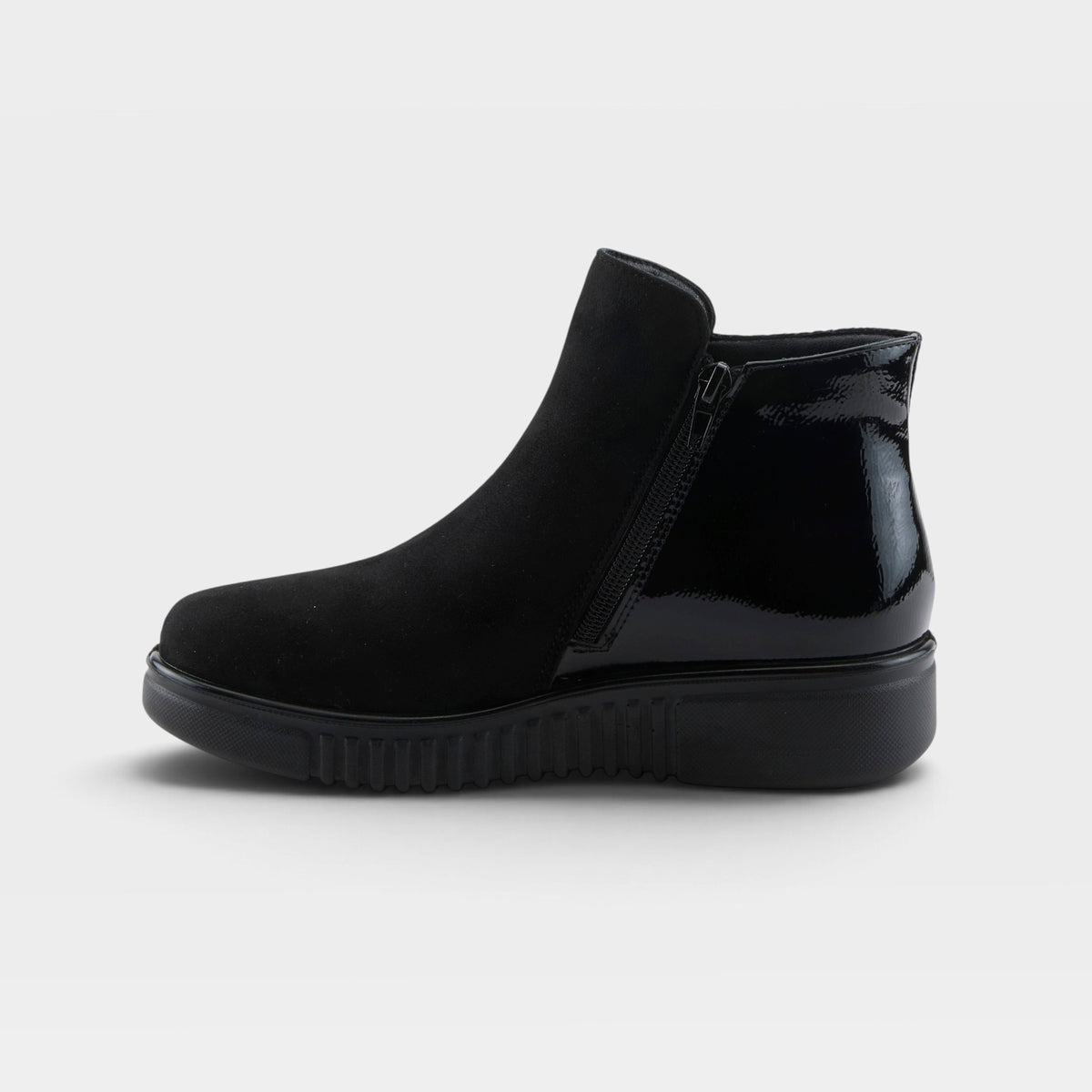 Flexus Baglama Black Faux Suede Boot