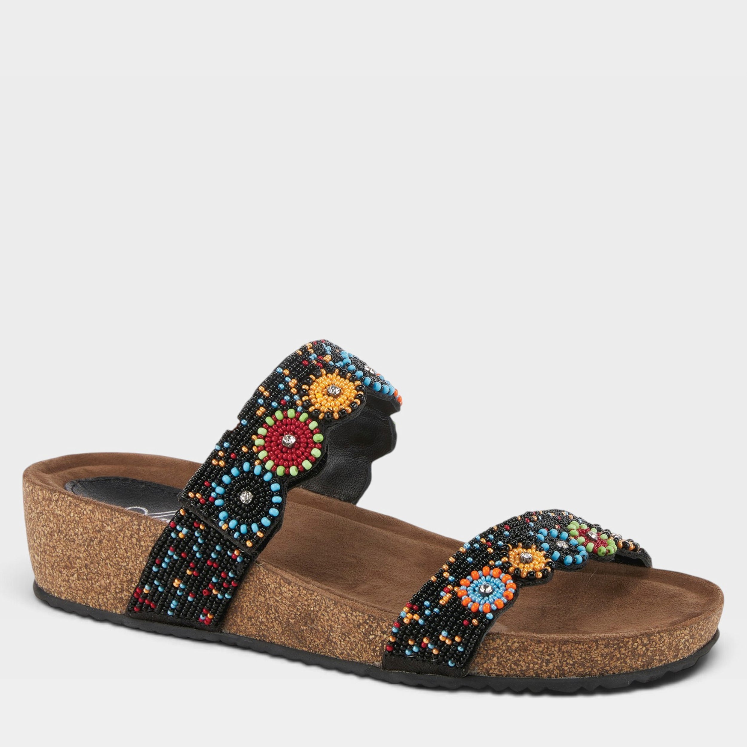 Azura Bahama Black Multi Sandal