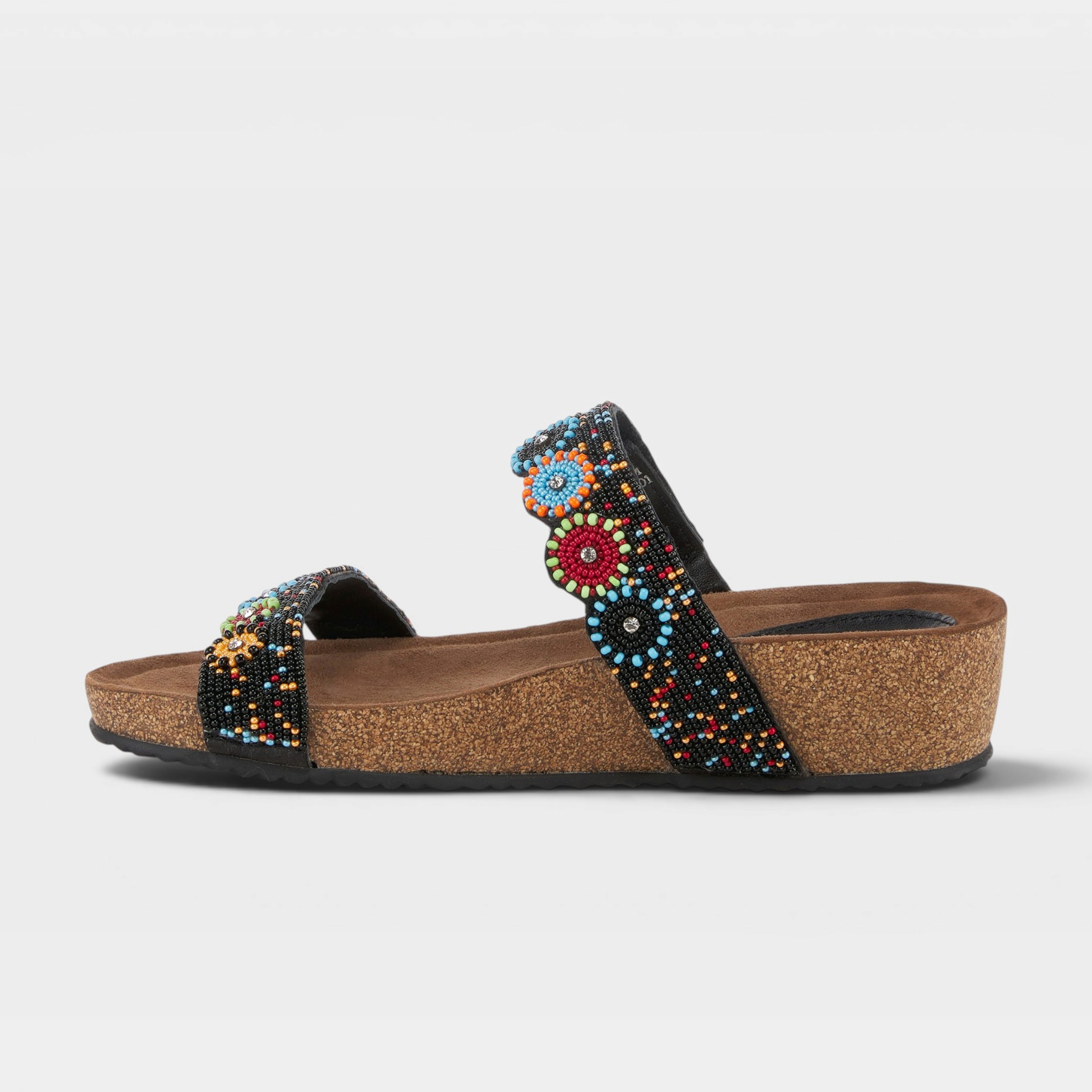 Azura Bahama Black Multi Sandal