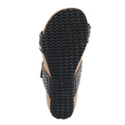 Azura Bahamian women's wedge slide sandal in black multi