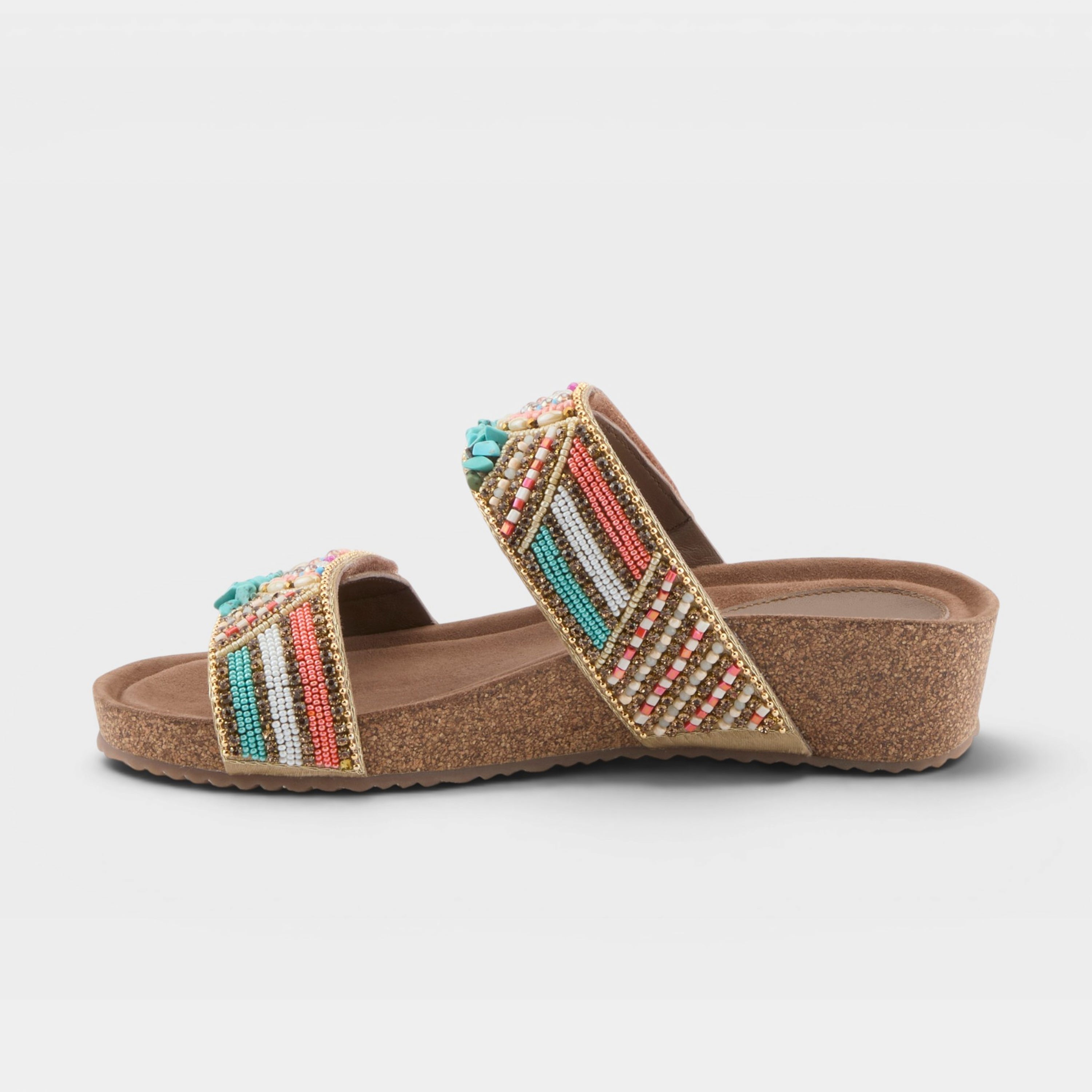 Azura Bahamian Turquoise Multi Sandal
