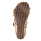 Azura Bahamian women's wedge slide sandal in turquoise multi