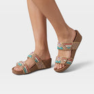 Azura Bahamian Turquoise Multi Sandal