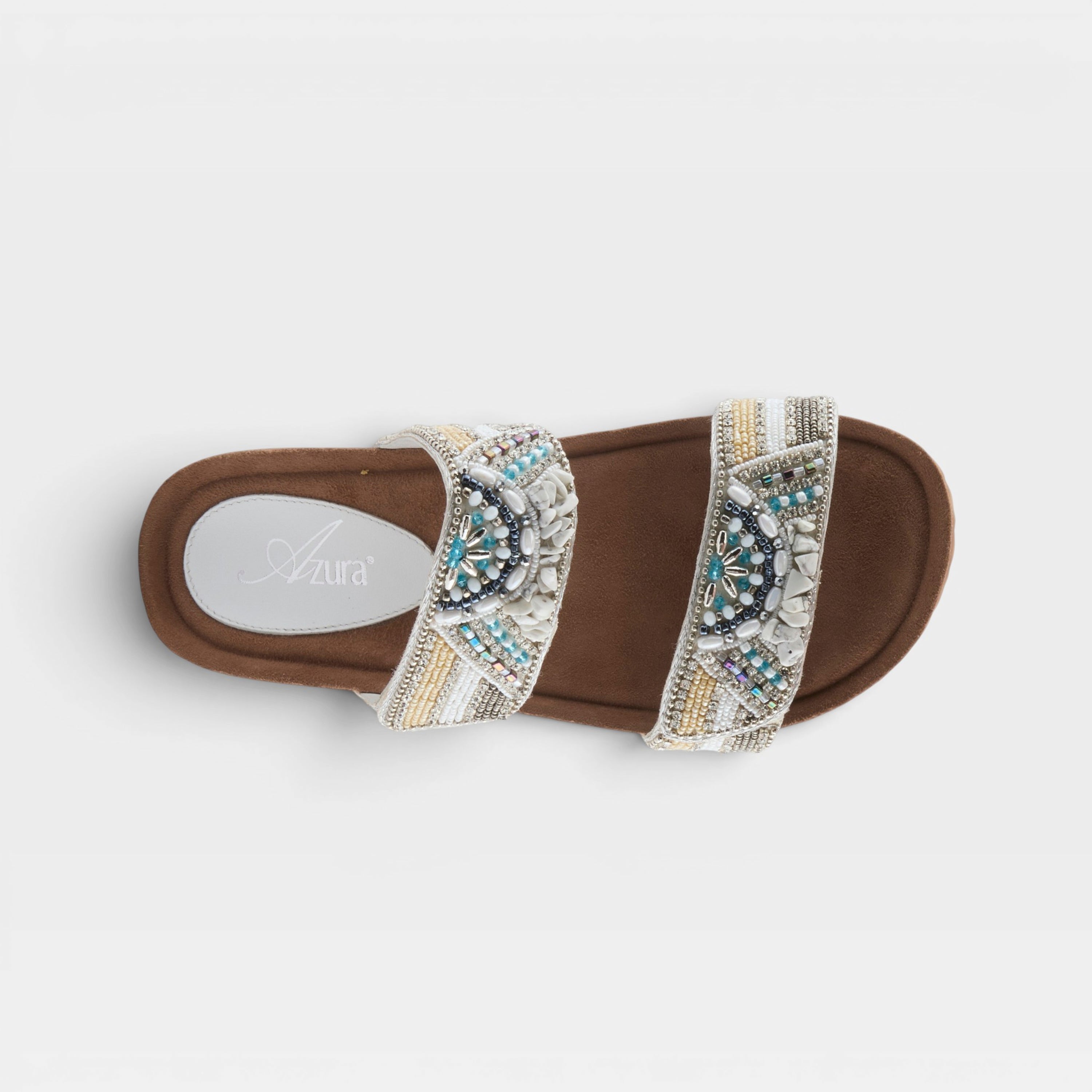 Azura Bahamian White Multi Sandal