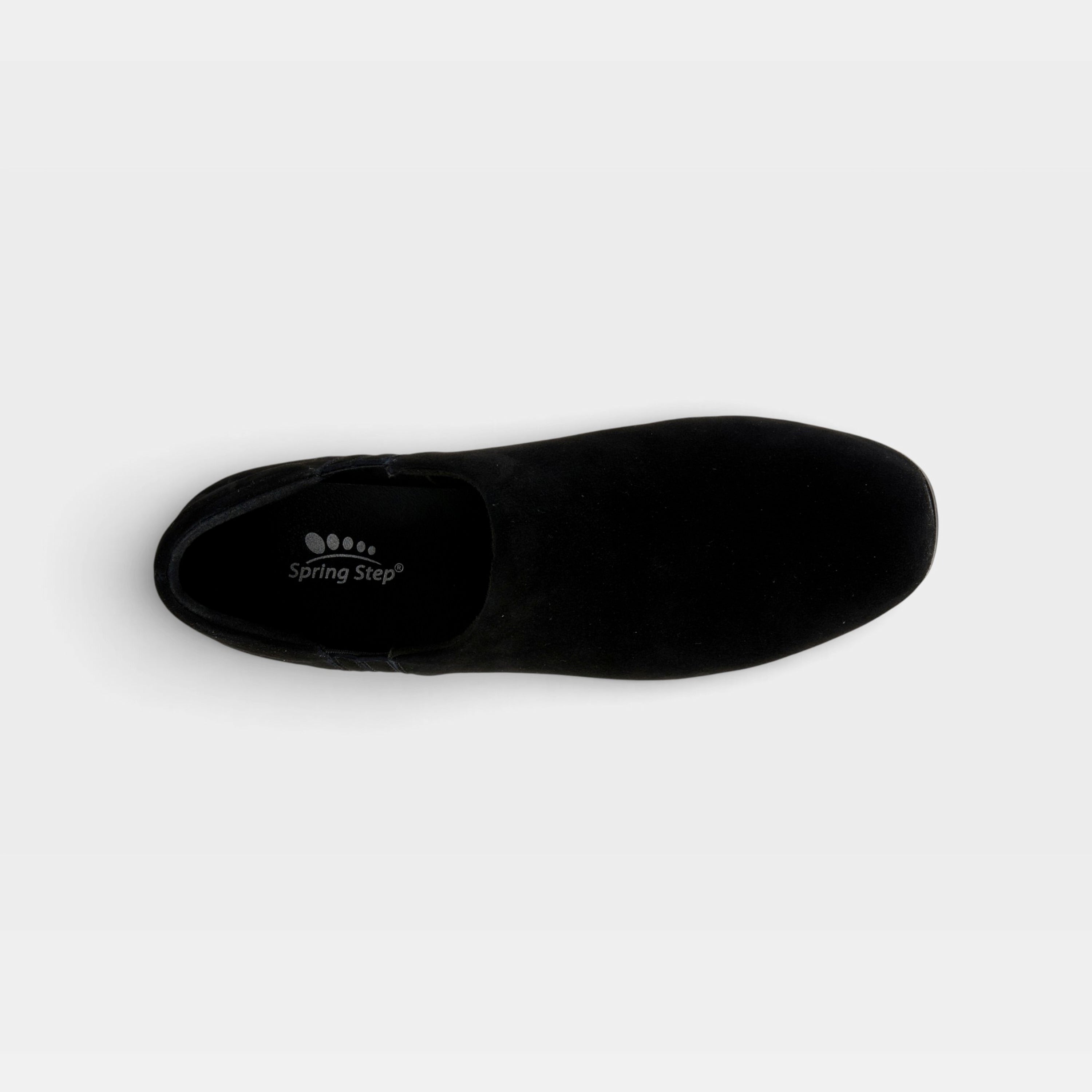 Spring Step Bakersfield Black Suede Shoe