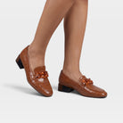 Azura Baldwin Camel Patent Shoe