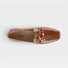 Azura Baldwin Camel Patent Shoe