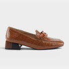Azura Baldwin Camel Patent Shoe