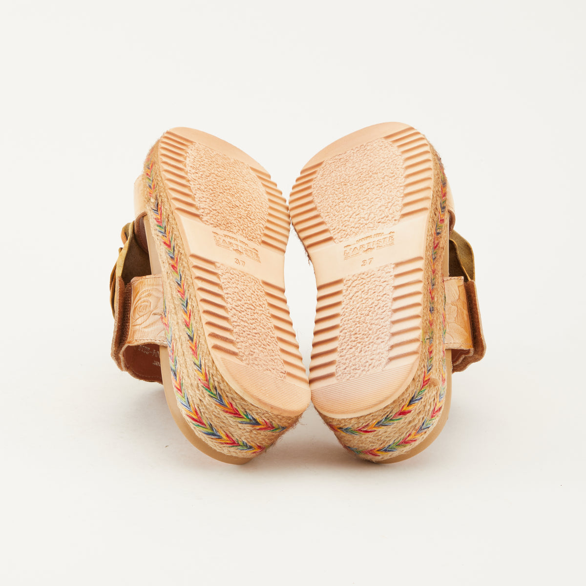 L'Artiste L'ARTISTE BALHARBOR SANDALS sandal in orange with handcrafted leather design
