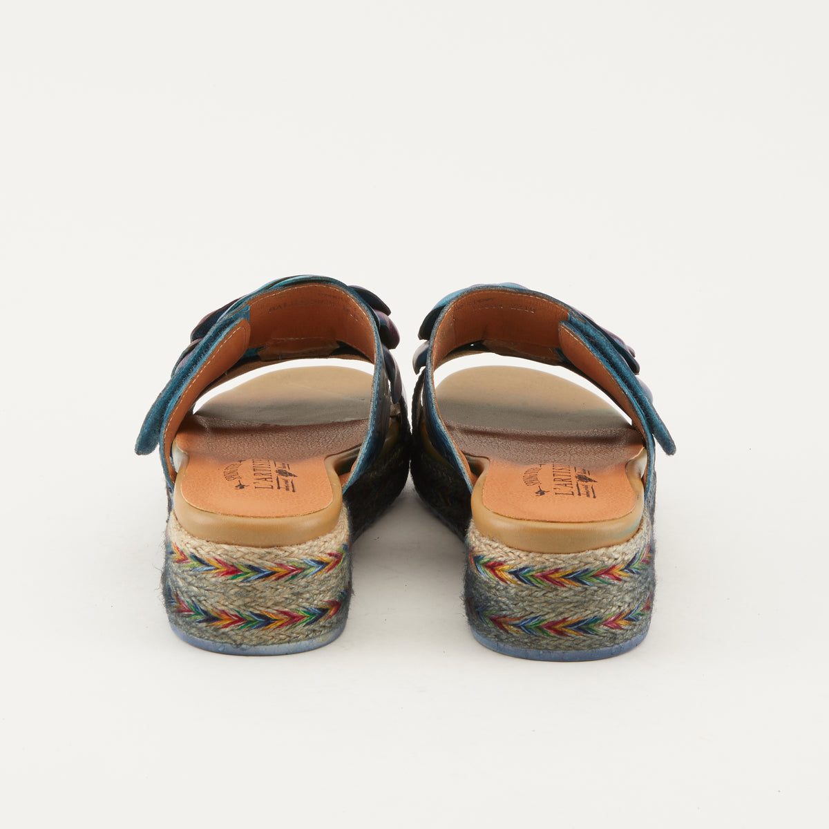 L'Artiste L'ARTISTE BALHARBOR SANDALS sandal in blue with handcrafted leather design