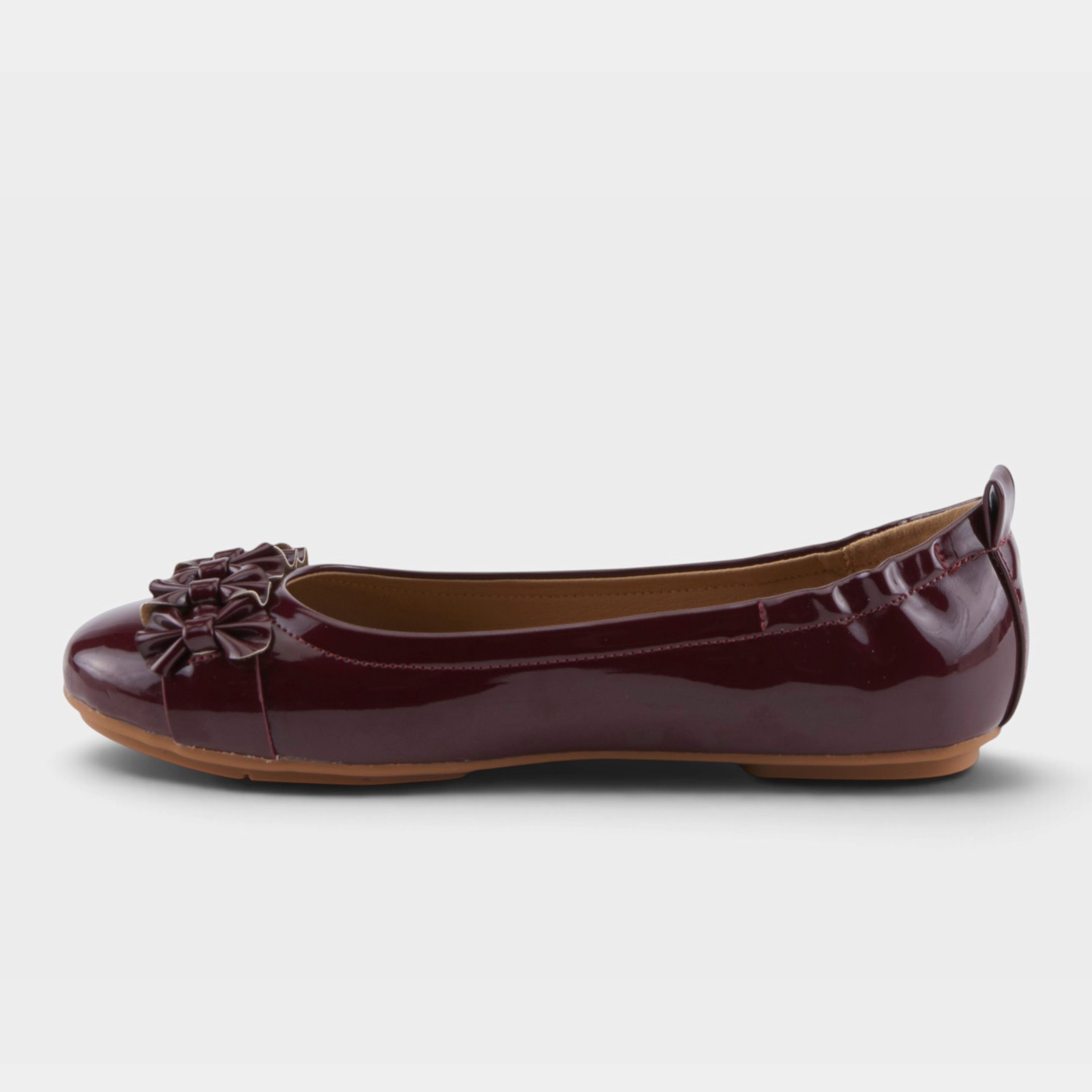 Patrizia Ballay Bordeaux Patent Shoe
