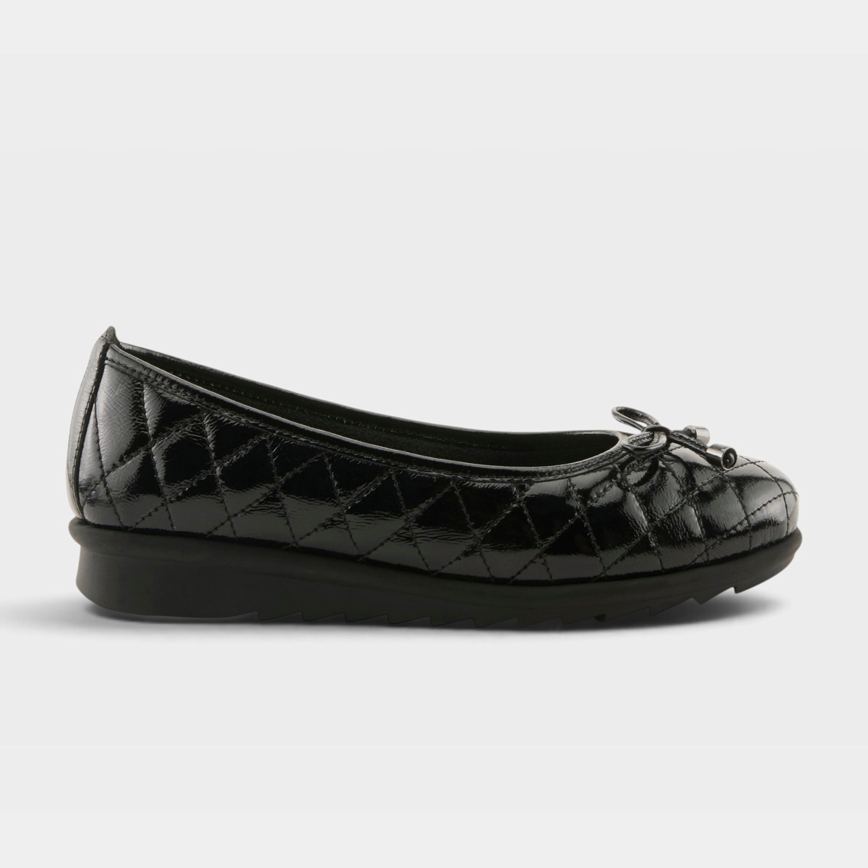 Spring Step Ballequina Black Patent Shoe