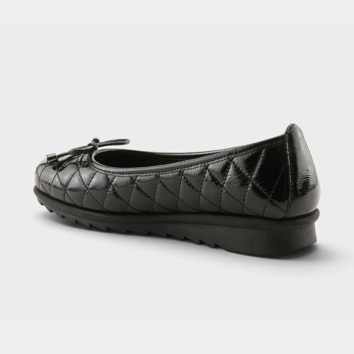 Spring Step Ballequina Black Patent Shoe