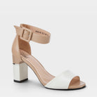 Azura Barbra White Multi Sandal