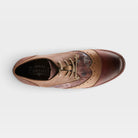 L'Artiste Bargiasti-Flo shoes in Brown Multi, top view