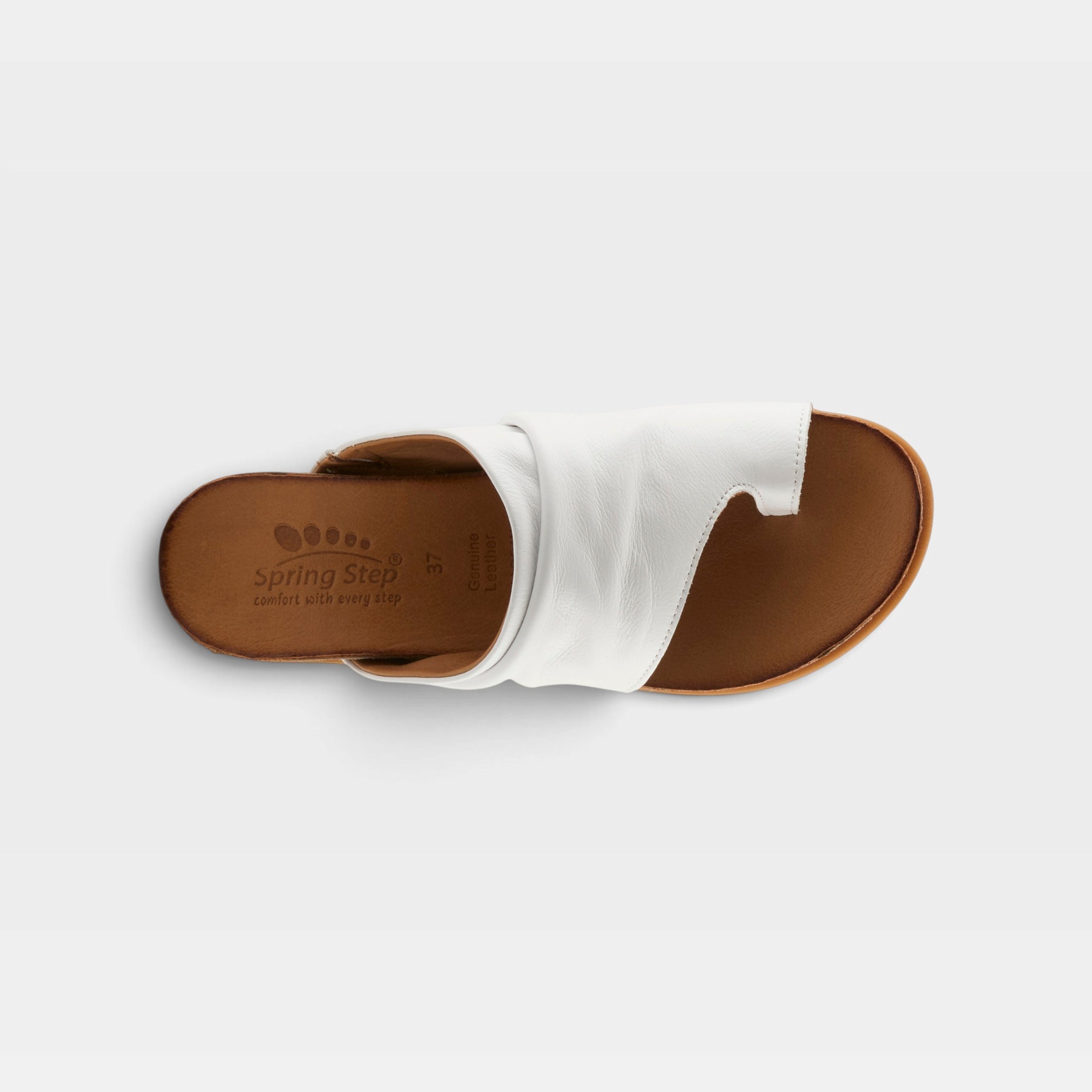 Spring Step Bates White Sandal