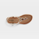 Patrizia Beamie White Metallic Sandal