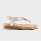 Patrizia Beamie White Metallic Sandal