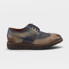 L'Artiste Men Beaufort Taupe Multi Oxford Shoe