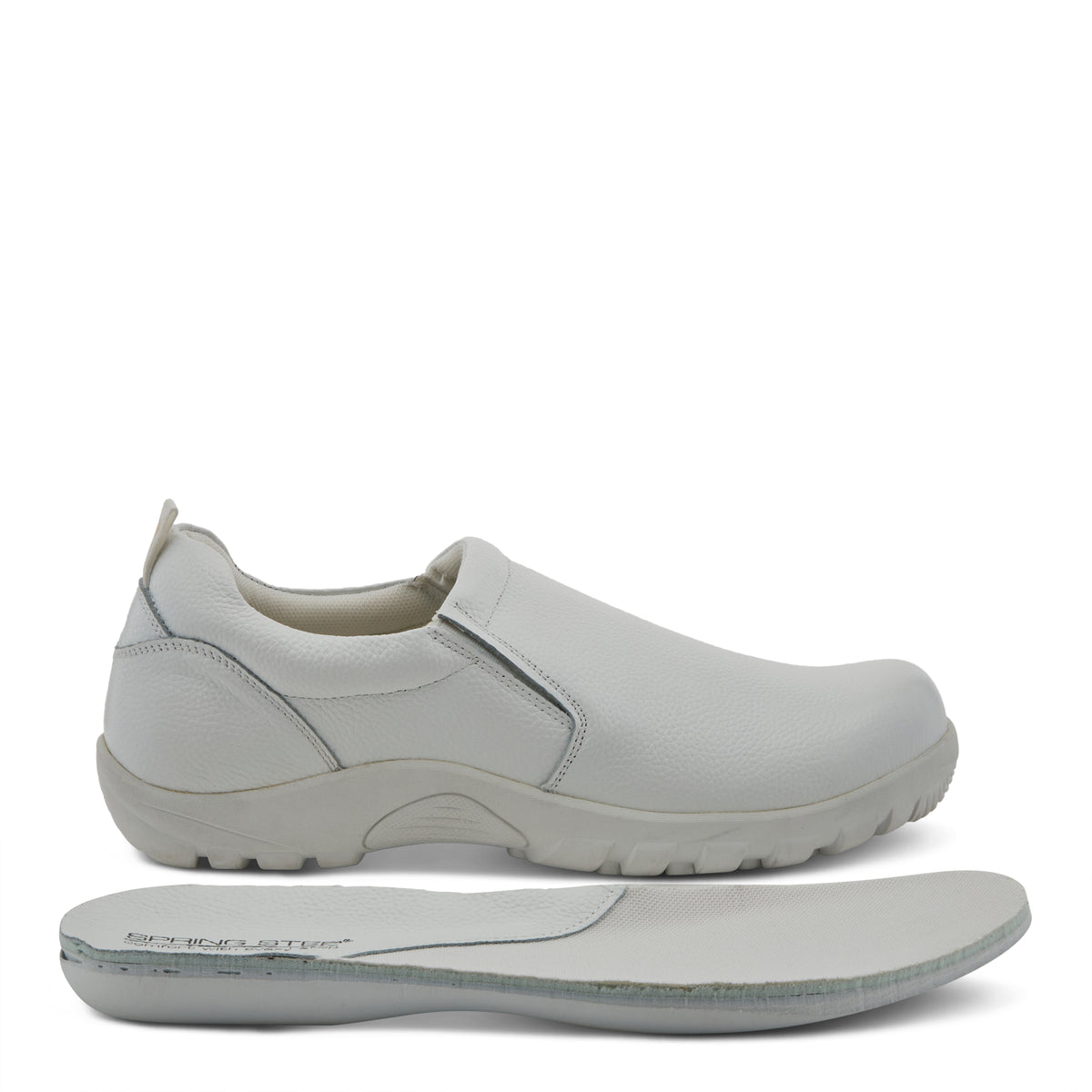 Spring Step Professional Spring Step Professional BECKHAM Men's Shoes work shoe in white with comfortable work design