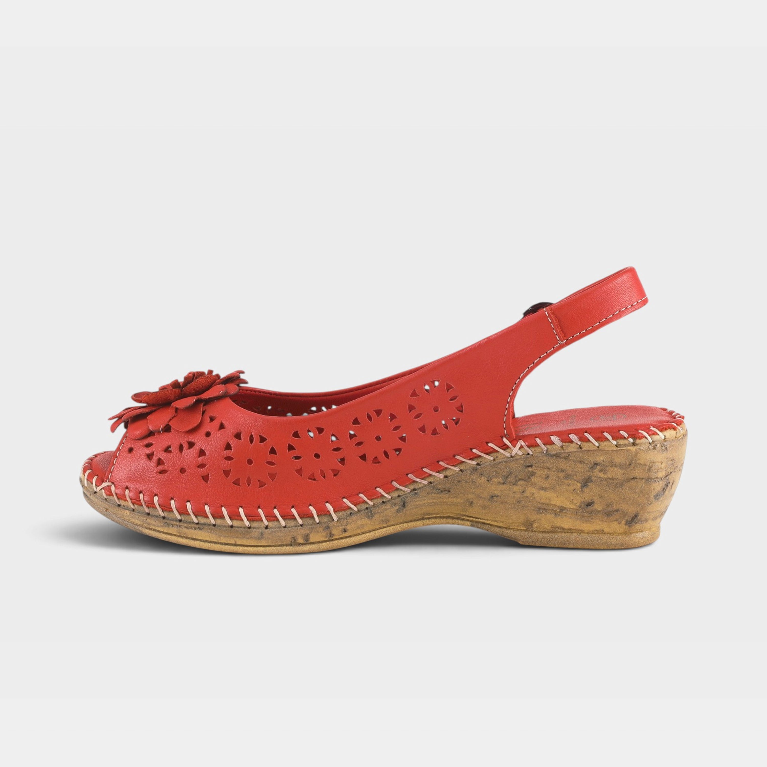 Spring Step Belford Red Sandal