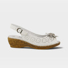 Spring Step Belford White Sandal