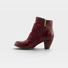 L'Artiste Belgard boots in Bordeaux, side view