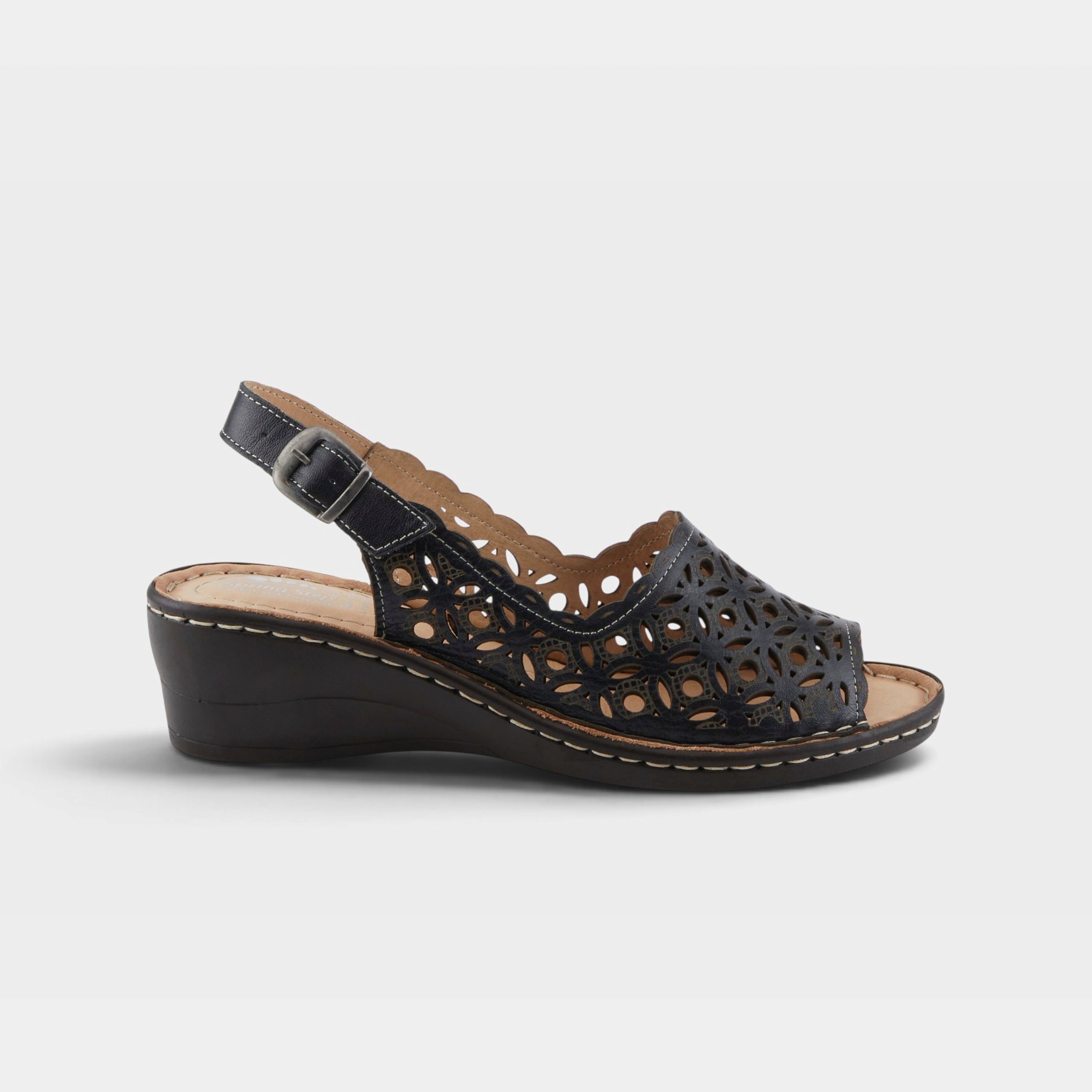 Spring Step Belizana Black Sandal