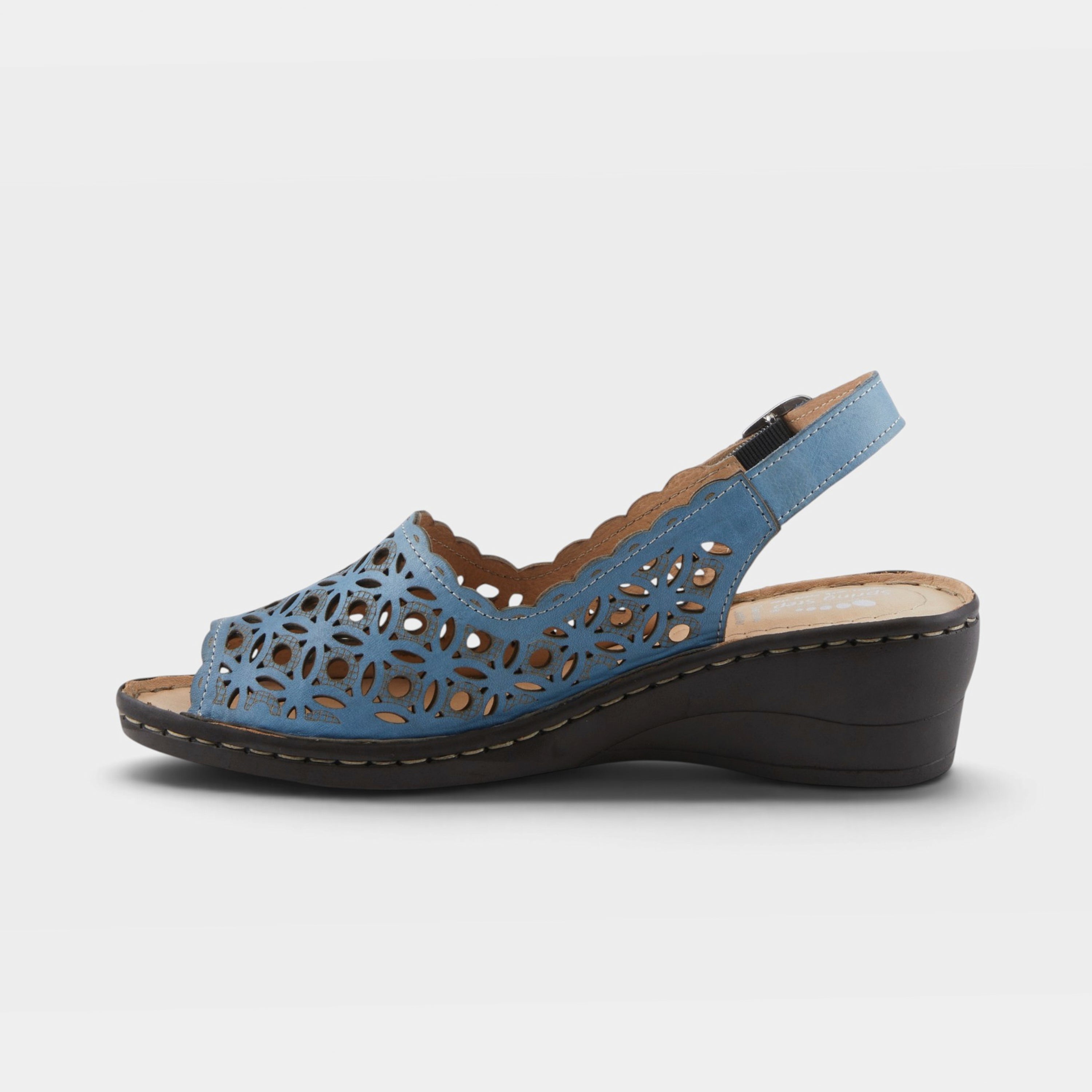 Spring Step Belizana Blue Sandal