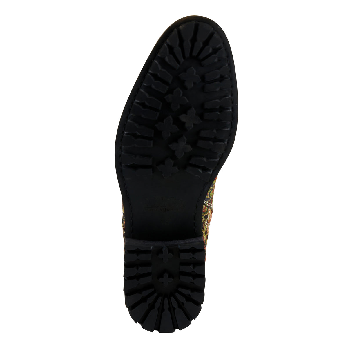 L'Artiste L'ARTISTE MEN BERGER BOOTIE boot in tan multi with handcrafted leather design