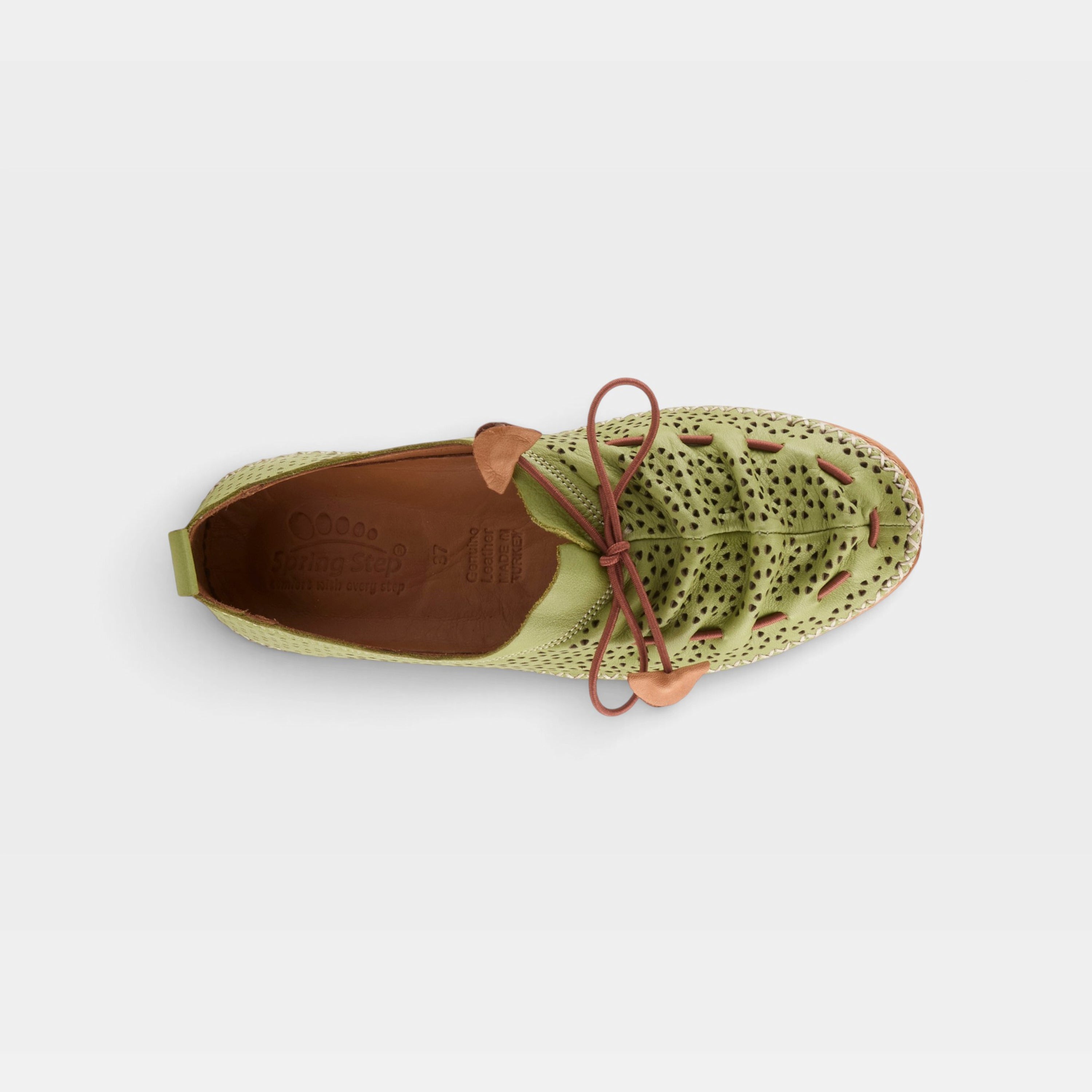 Spring Step Berna-Perf Green Slip-on Shoe