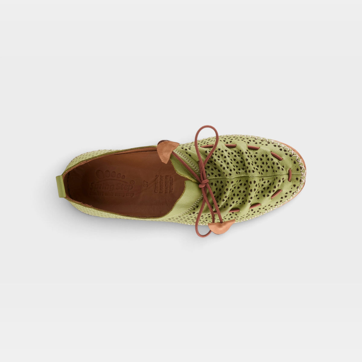 Spring Step Berna-Perf Green Slip-on Shoe