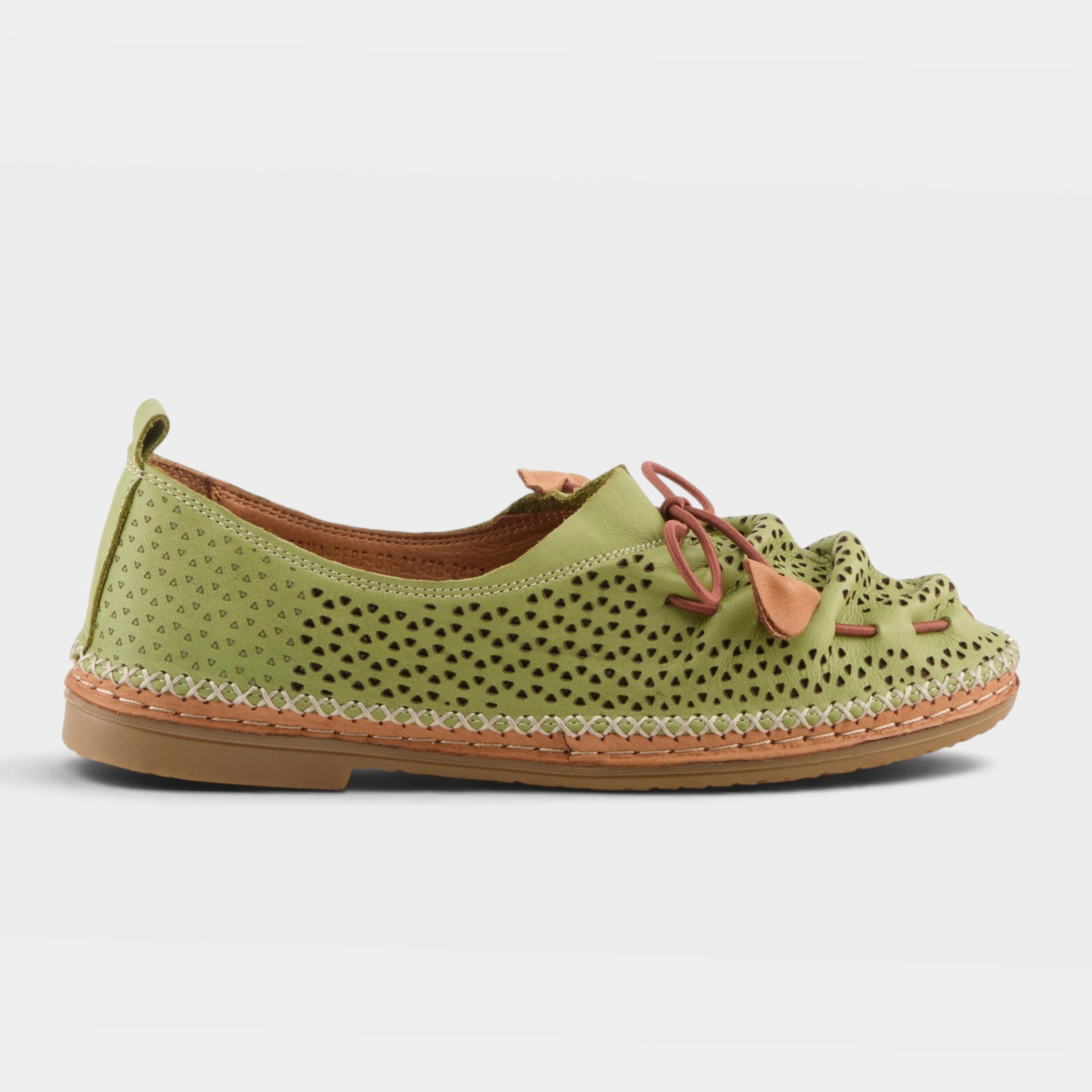Spring Step Berna-Perf Green Slip-on Shoe