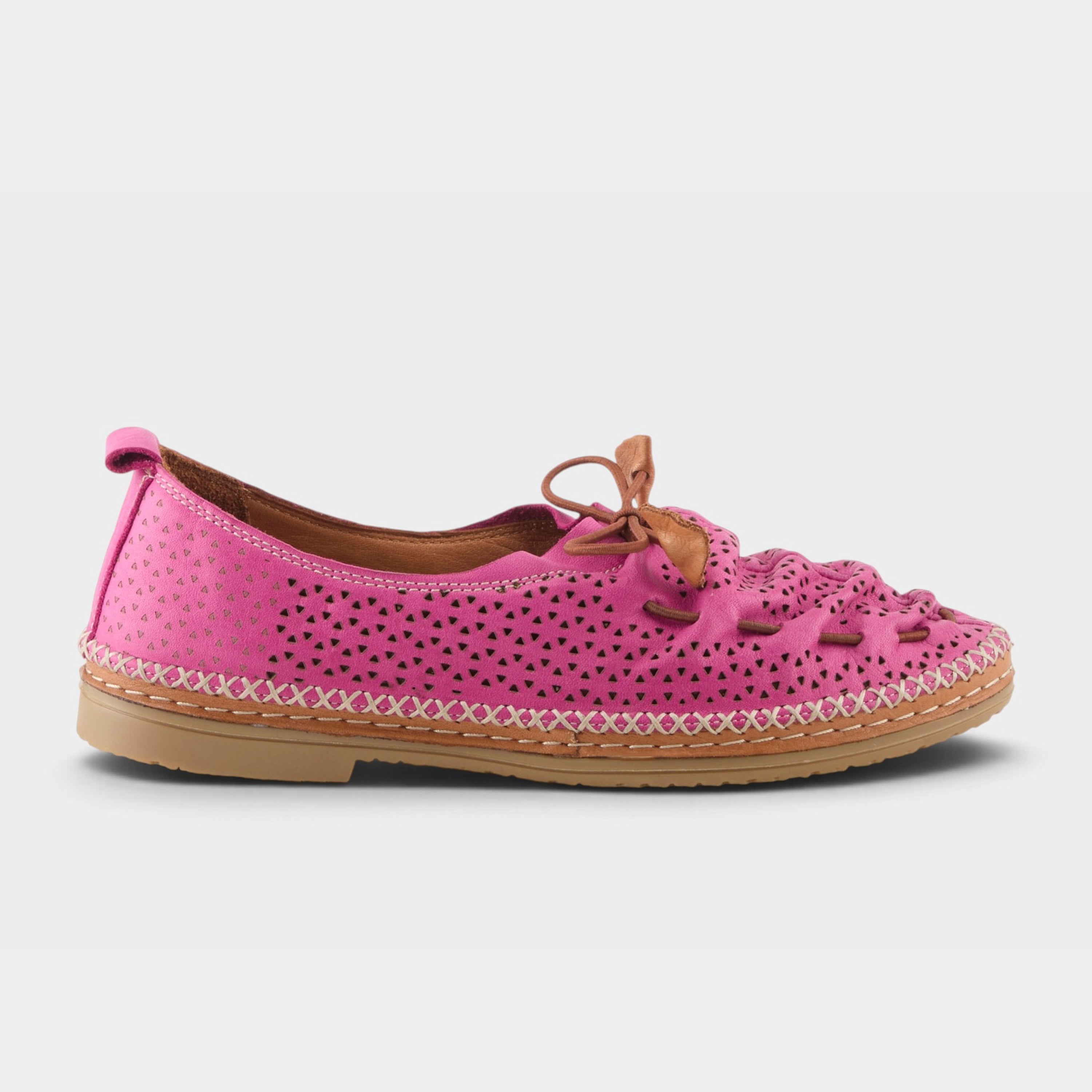 Spring Step Berna-Perf Hot Pink Slip-on Shoe