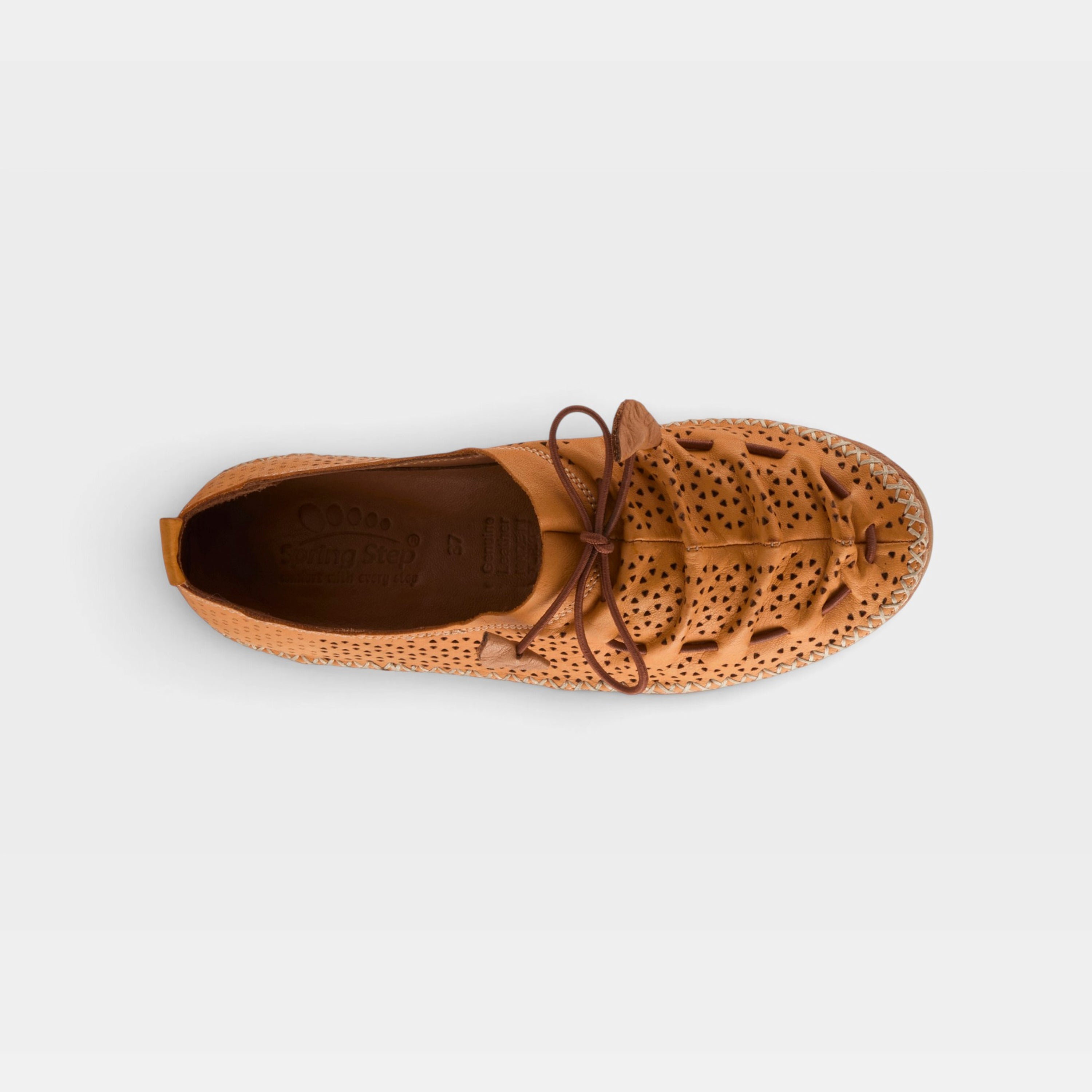 Spring Step Berna-Perf Orange Slip-on Shoe